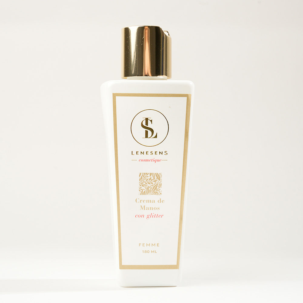 Crema de Manos Femenina con Glitter 180 ml